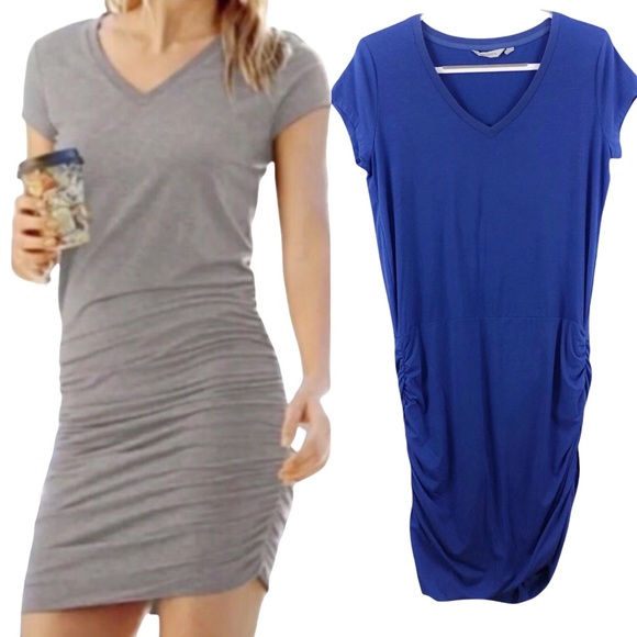 Athleta Topanga Ruched Tshirt Dress 